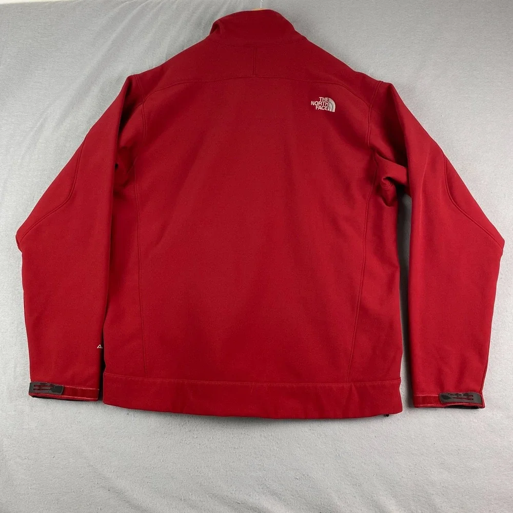 North Face Mens Apex Softshell Jacket XL dark red Ski Snowboard full zip